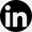 Black and white LinkedIn logo on transparent background at Marquis Los Cabos Resort and Spa