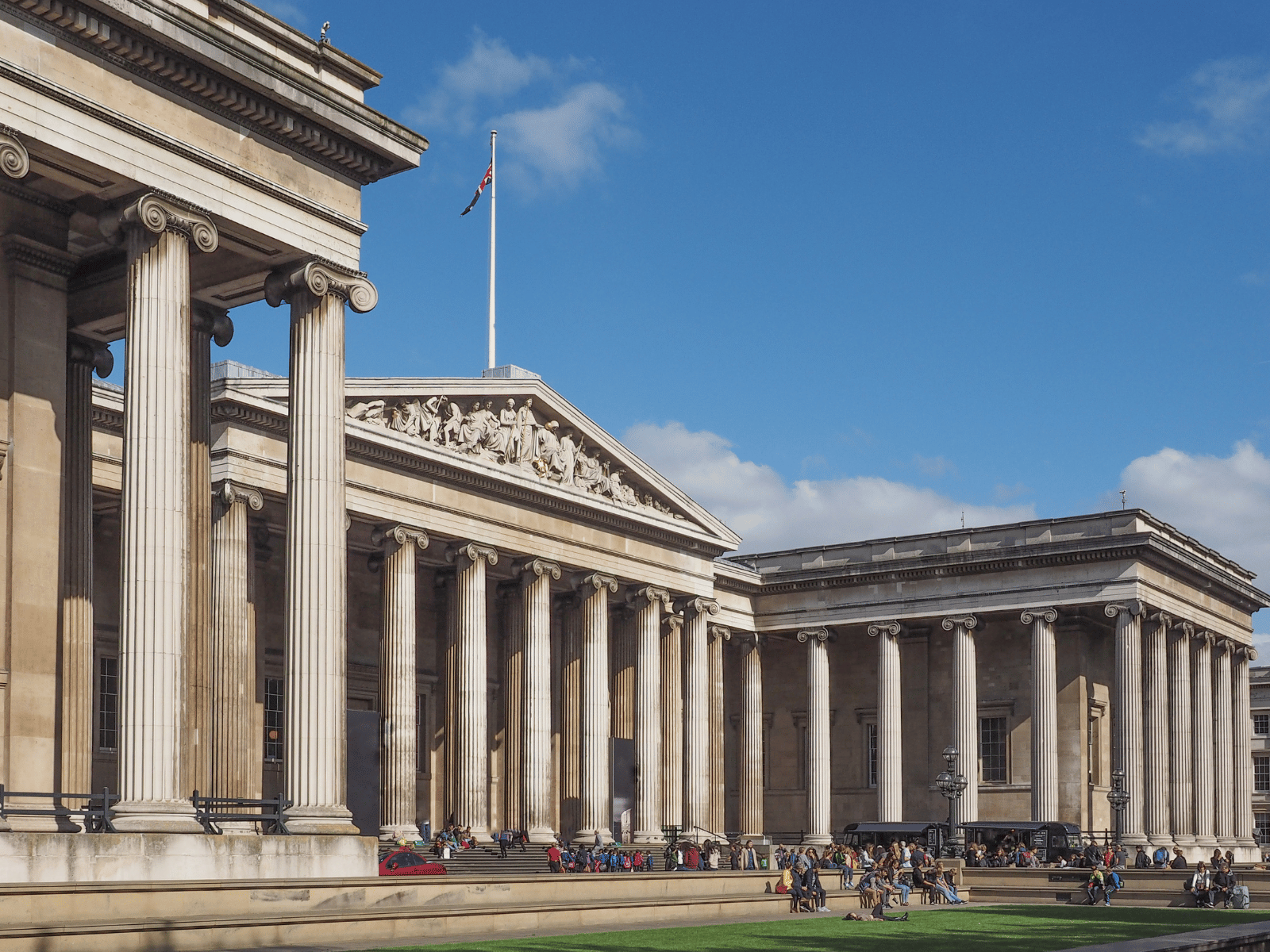 Image of the Facade and Grounds of British Museum
