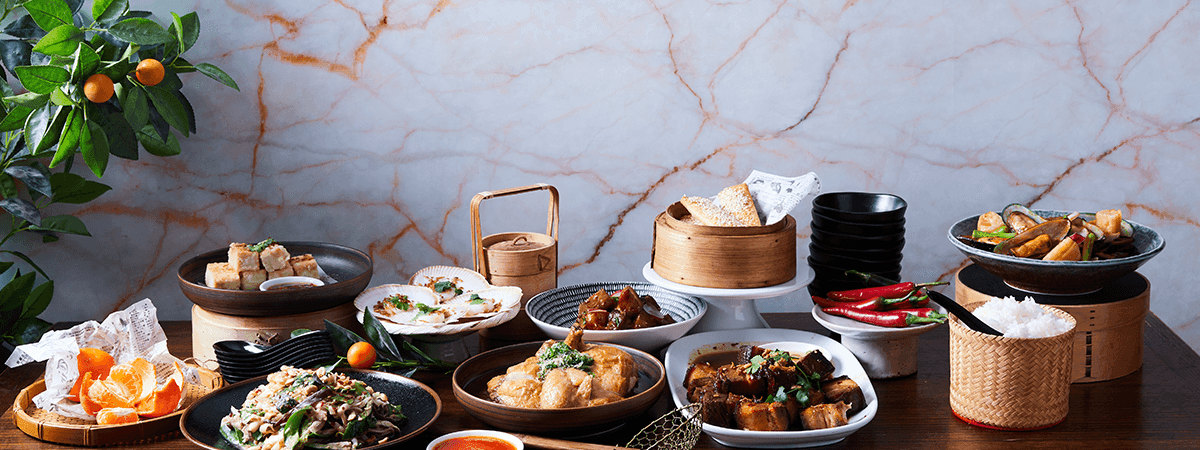 Inviting array of diverse Asian-inspired dishes and small bites at CHU Restaurant by China Doll in Novotel Sydney