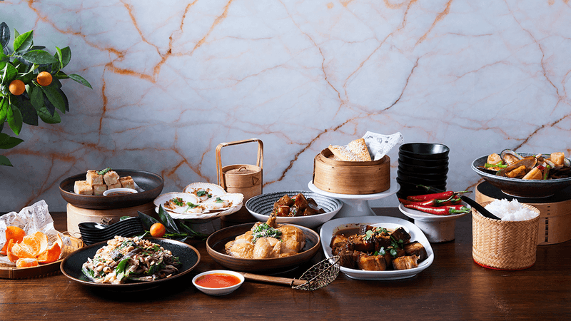 Inviting array of diverse Asian-inspired dishes and small bites at CHU Restaurant by China Doll in Novotel Sydney