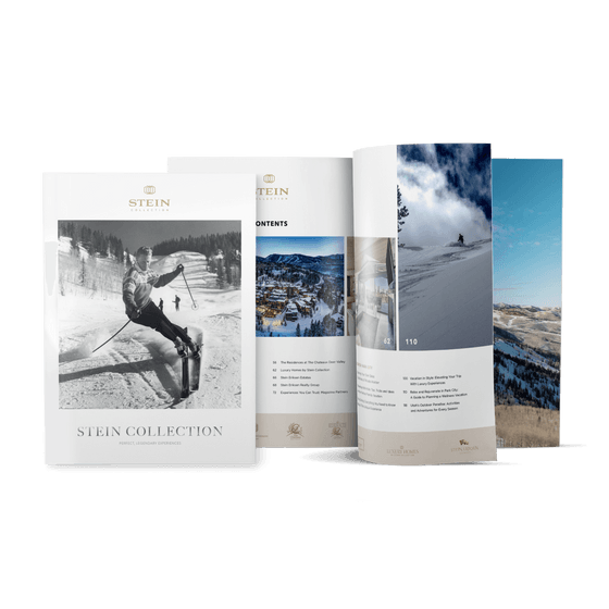 The open ski collection book at Stein Eriksen Lodge