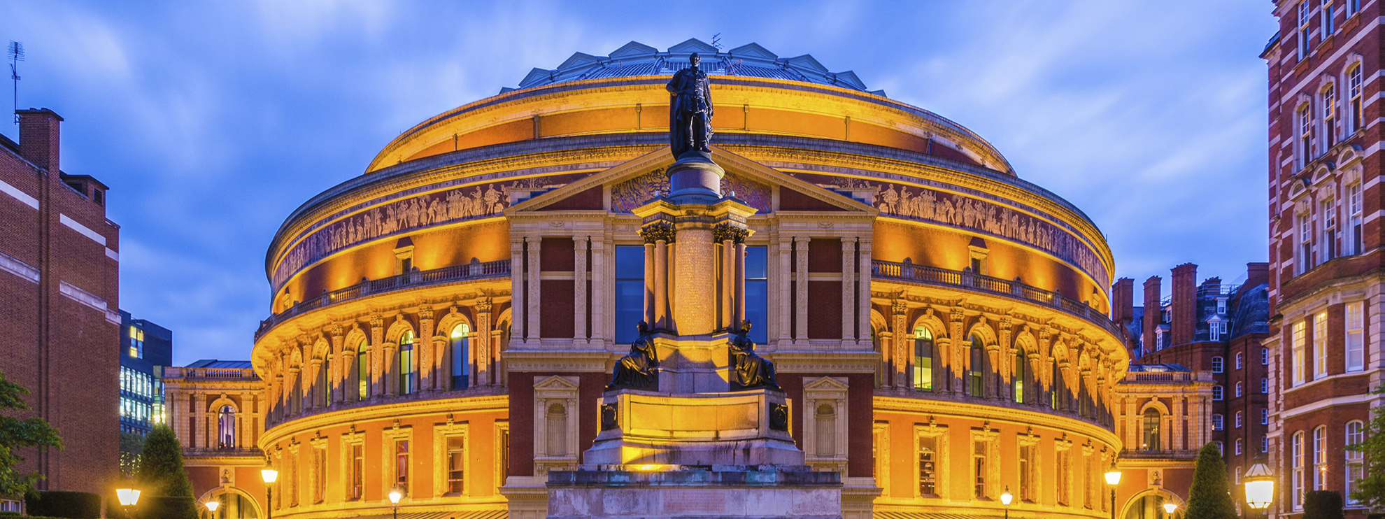 Exterior view of the Royal Albert Hall near Capital Hotel