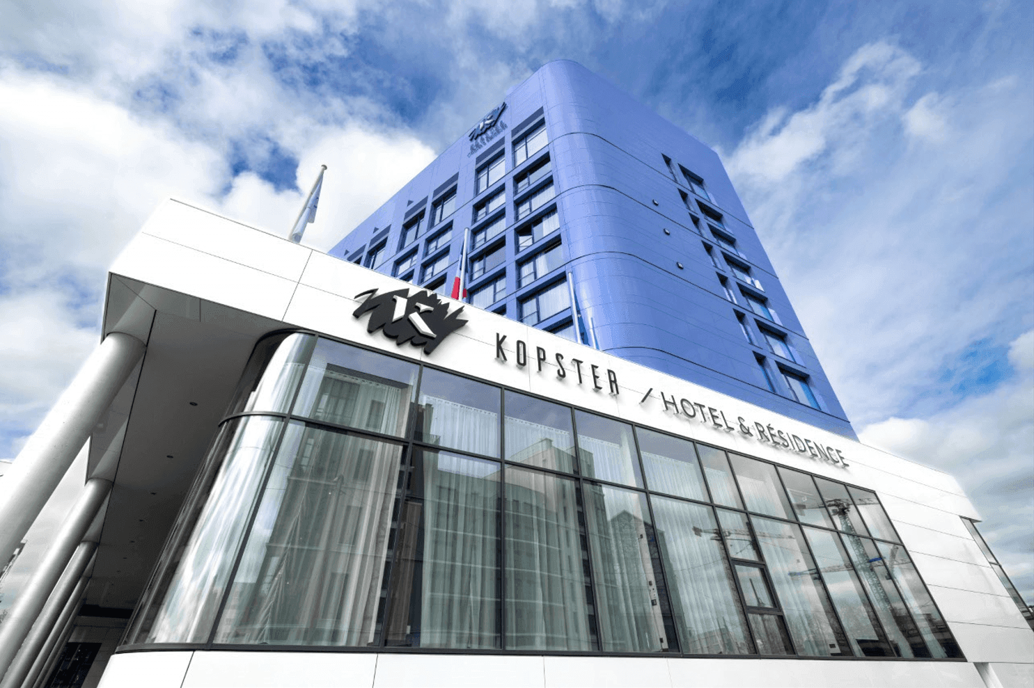 Low angle view of the hotel at Kopster Hotel Paris Ouest Colombes
