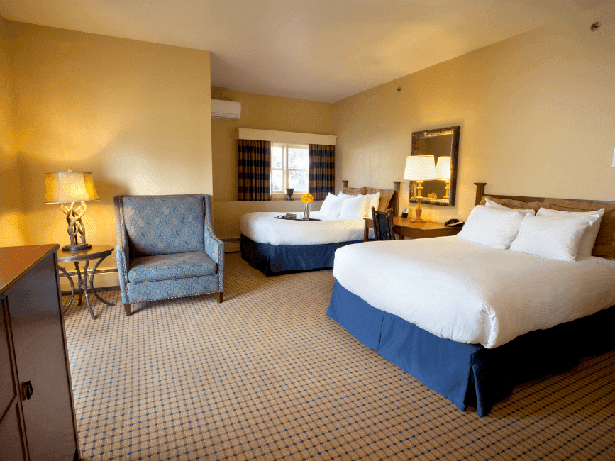 Interior of Double Queen with View Room at Wolfeboro Inn