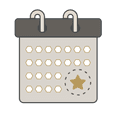 Vector calendar image