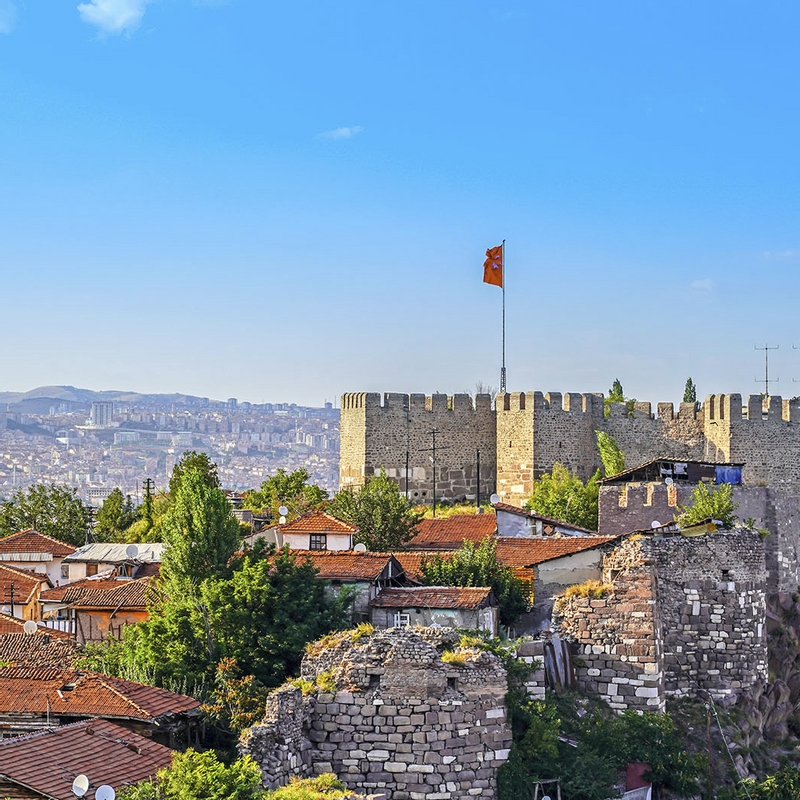 Attractive city view around Ankara Castle near Warwick Ankara