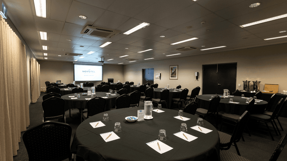 Banquet set-up in Bonaparte Room at Novotel Darwin Airport