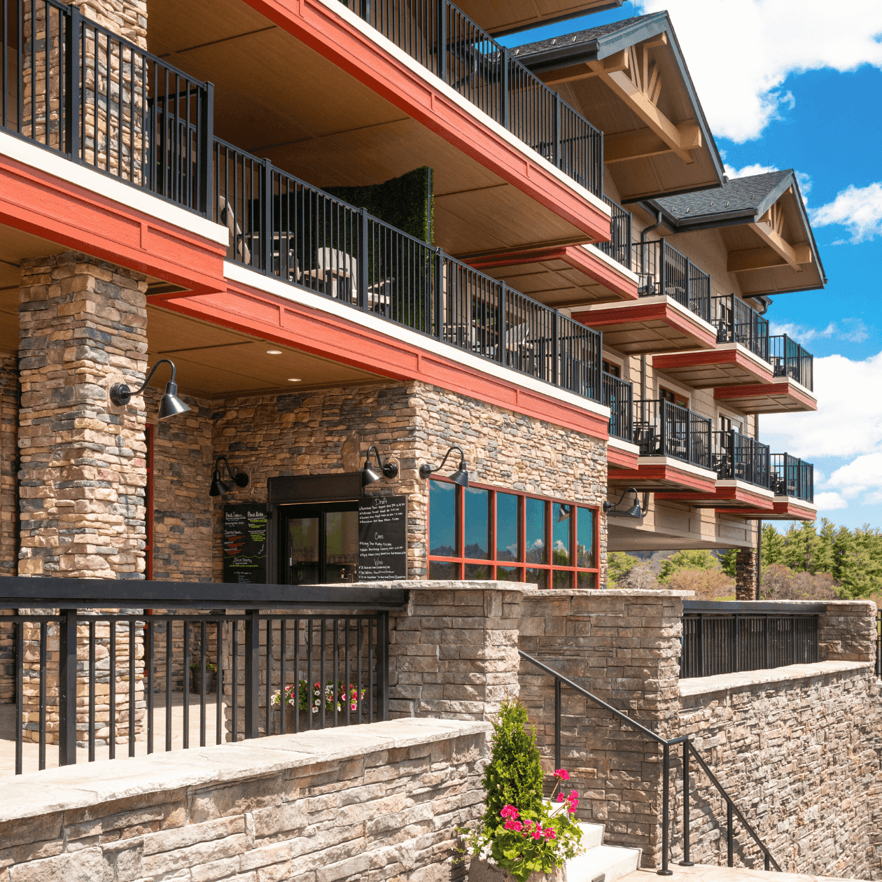 Hotel with private balconies for its guest to enjoy the view of North Carolina on