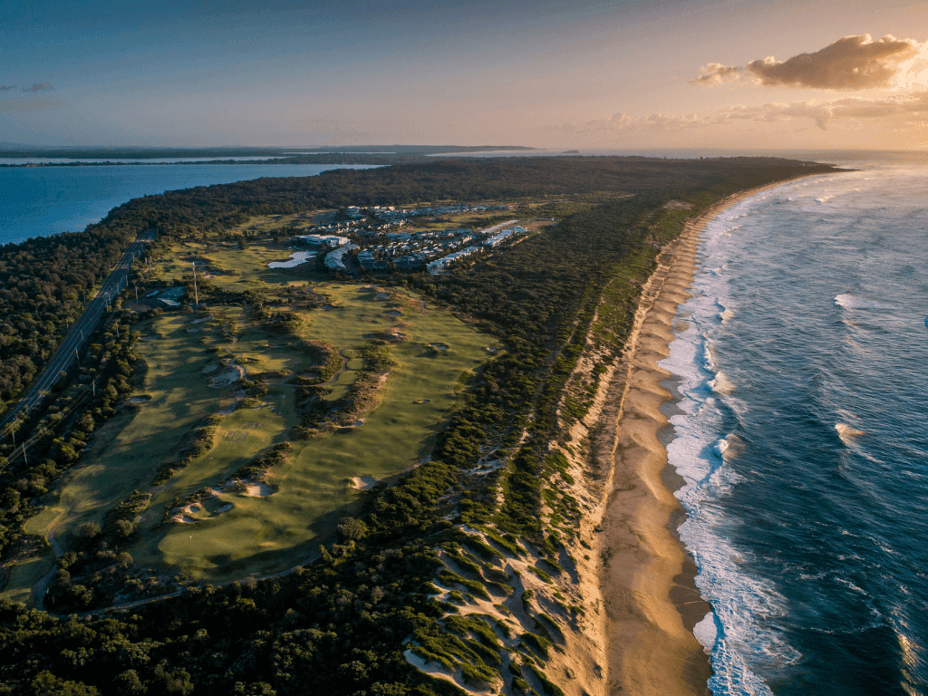 Aerial view of the beach near Pullman Magenta Shores