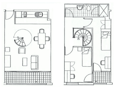 Penthouse Loft Deluxe (with Balcony) - Floor Plan