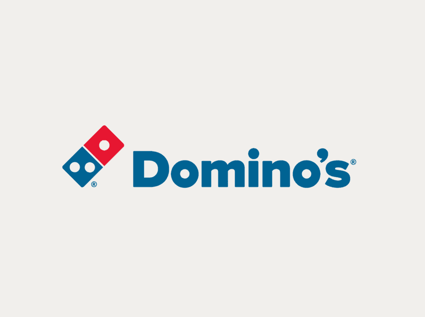 Logo of Domino\'s used at Rodd Hotels & Resorts