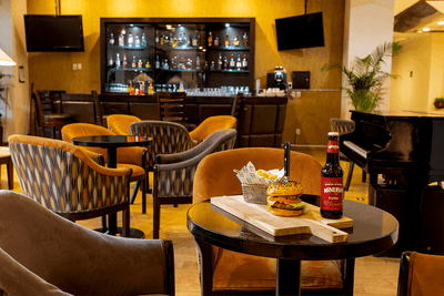 Dining tables in Lobby bar at Hotel Guadalajara