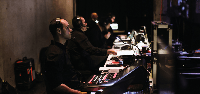 Theatre and stage management team at The Fullerton Hotel Sydney