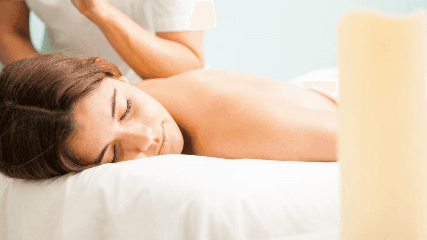 A lady being treated in the spa at Fiesta Americana Cozumel