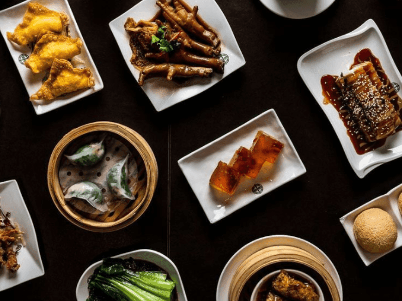 Variety of dishes served in Tim Ho Wan café at Brady Hotels Jones Lane