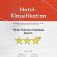 Hotel Classification certificate with 3 stars at Hotel Sternen