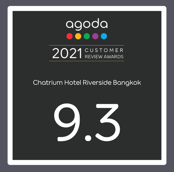 Customer Review Awards-2021 by Agoda poster at Chatrium Hotel