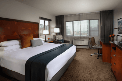 A room with one bed at The Paramount Hotel Portland