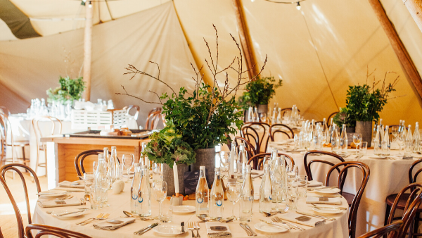 Decorated tables -Novotel Sunshine Coast Resort
