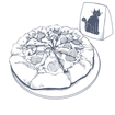 Vector illustration of Pizza used at Warwick Denver