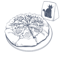 Vector illustration of Pizza used at Warwick Denver