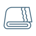 Folded towel icon representing guest amenities at Anchorage By The Sea
