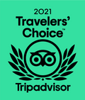Travelers' Choice Tripadvisor logo used at Bilmar Beach Resort