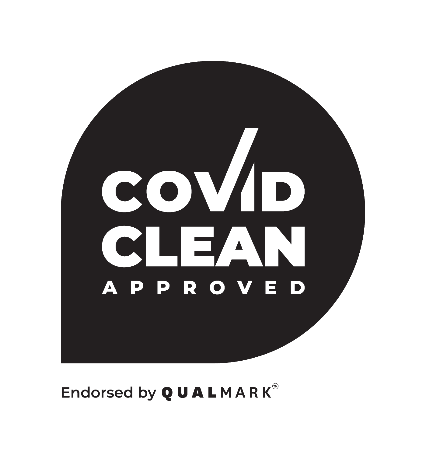Logo of Covid Clean Approved used at Nesuto Stadium Hotel and Apartments