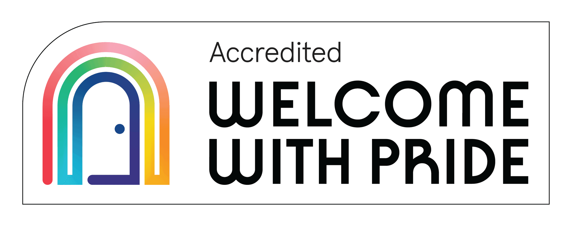 Accredited Welcome With Pride Logo
