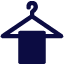 Vector icon of a hanger used at Hotel Plaza San Francisco