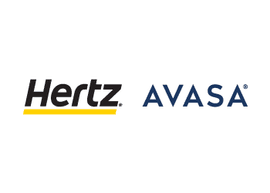 Logotipo de Hertz Avasa utilizado en los hoteles Fiesta Americana