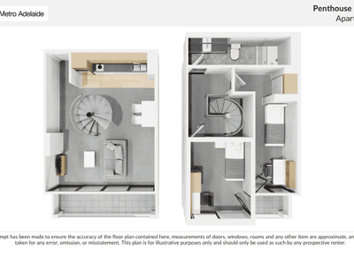 Penthouse Loft Deluxe Floorplan