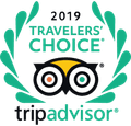 2019 Travelers Choice logo used at Royal Palms Hotel