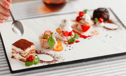 Assorted desserts on a platter served at Sunway Hotel Big Box
