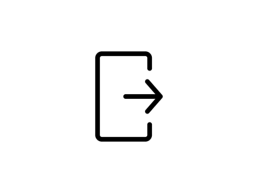 Arrow pointing to right icon