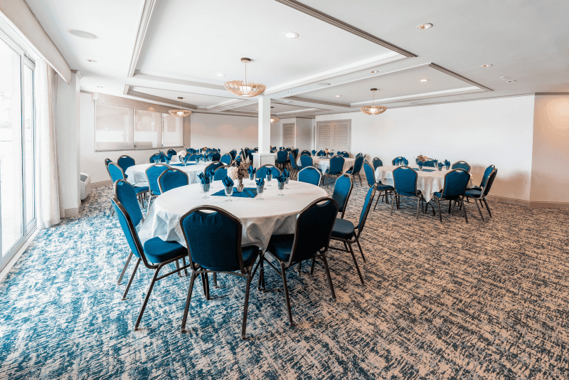 Commodore Room setup for Dining