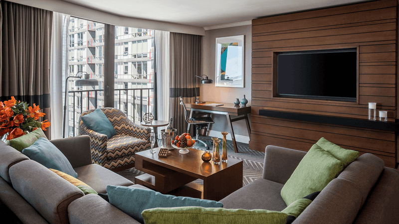 Livingroom in Queen Anne Suite at Warwick Seattle