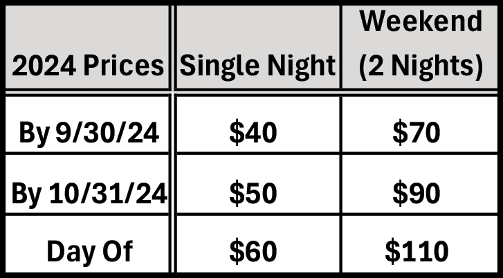 2024 Mountainfilm Ticket Prices