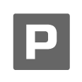 A vector icon used for parking at Town Inn Suites