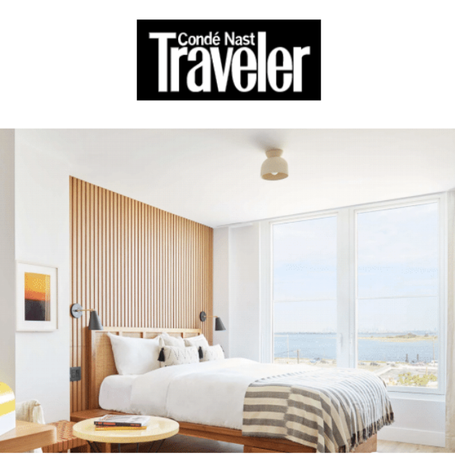 The Rockaway Hotel's suite utilized in Condé Nast Traveler News