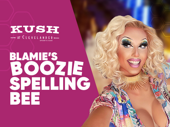 Blamie's Boozie Spelling Bee poster at Clevelander South Beach