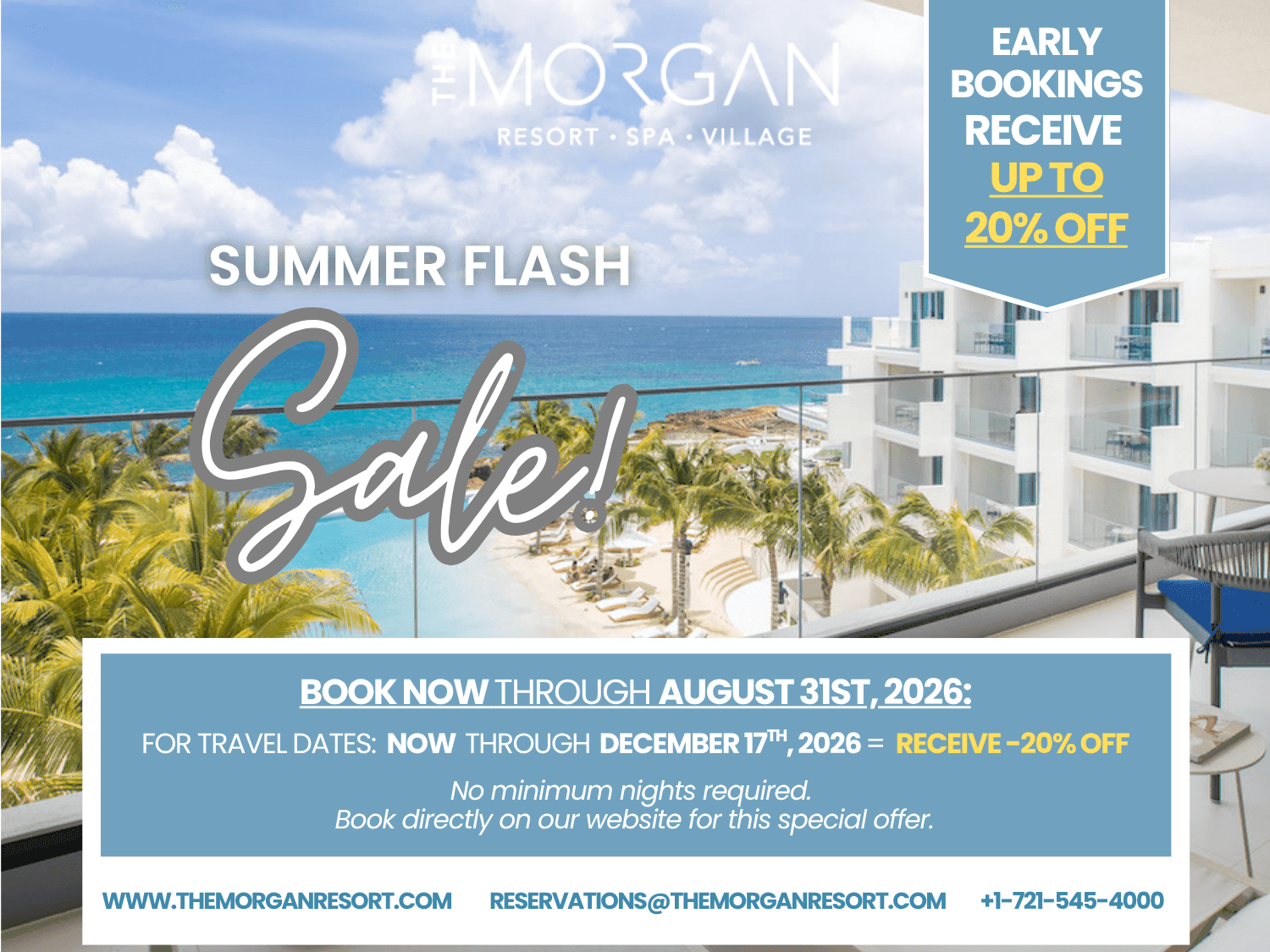 The Morgan Resort Summer Flash Sale 2026 
