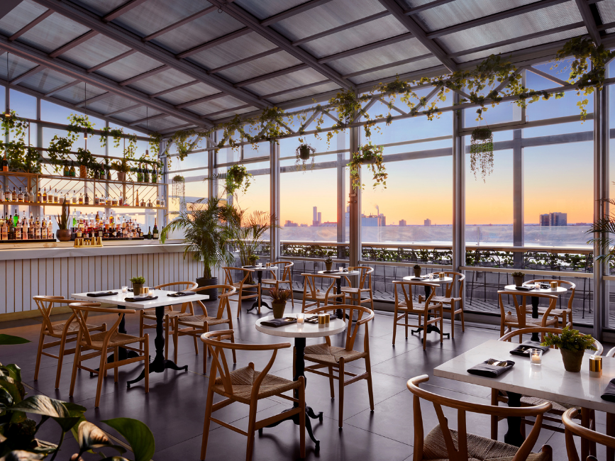 sunset rooftop