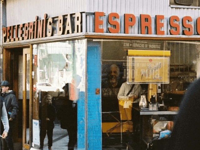 Exterior view of Pellegrini's Expresso Bar at Brady Hotels Jones Lane