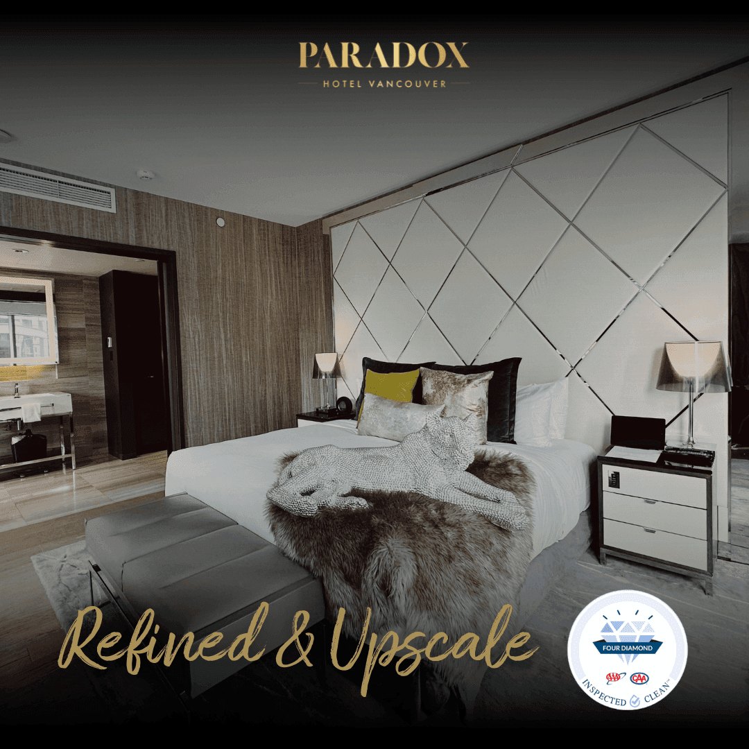 The Paradox Hotel Vancouver won the 'Refined & Upscale' AAA Diamond Award.