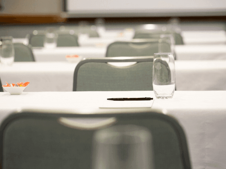 Closer view of Conference tables & chairs at Duxton Hotel Perth