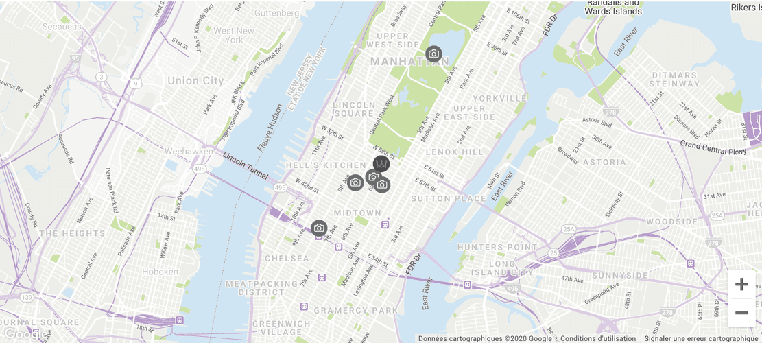 Map location Warwick New York