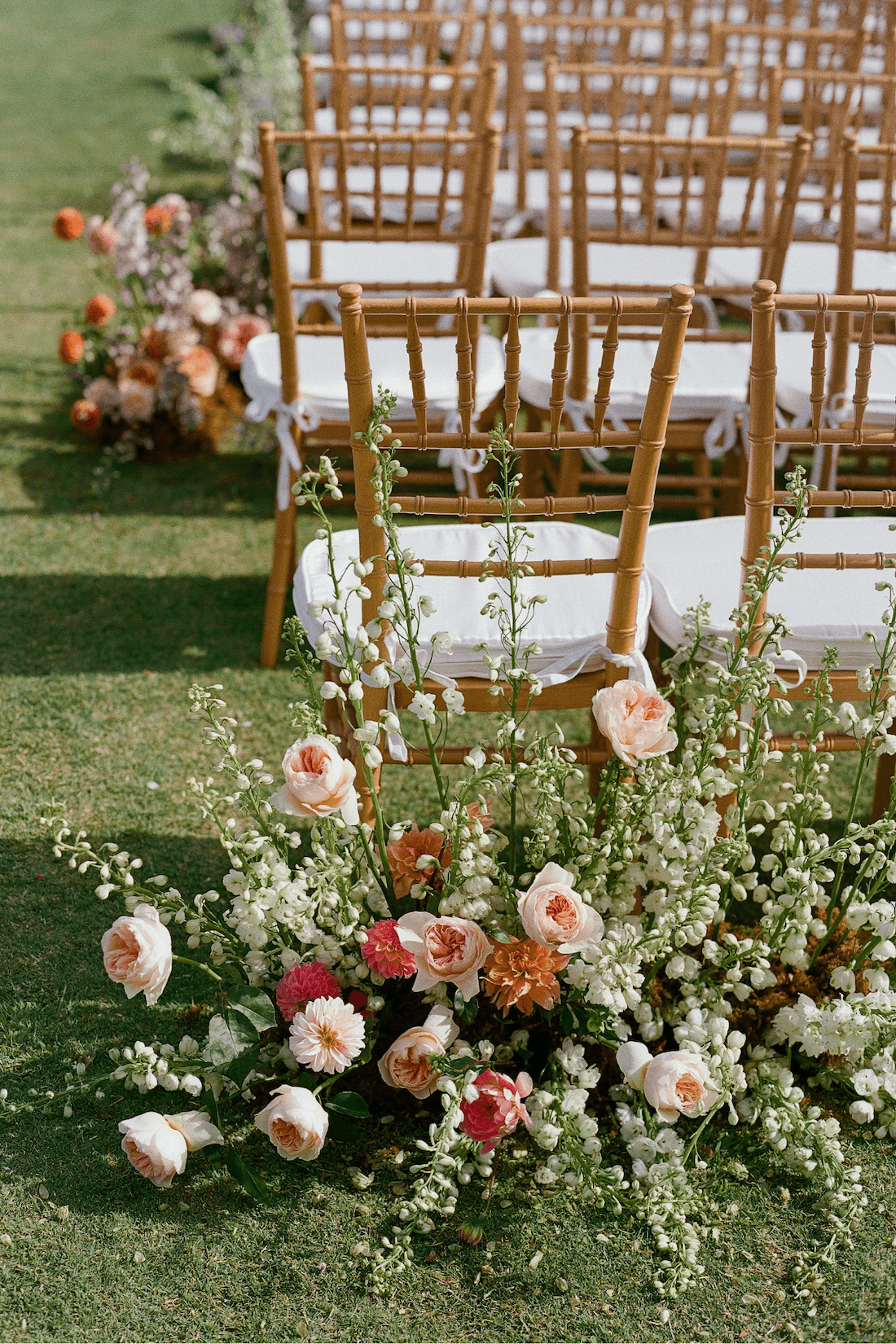 photo of flowers at wedding