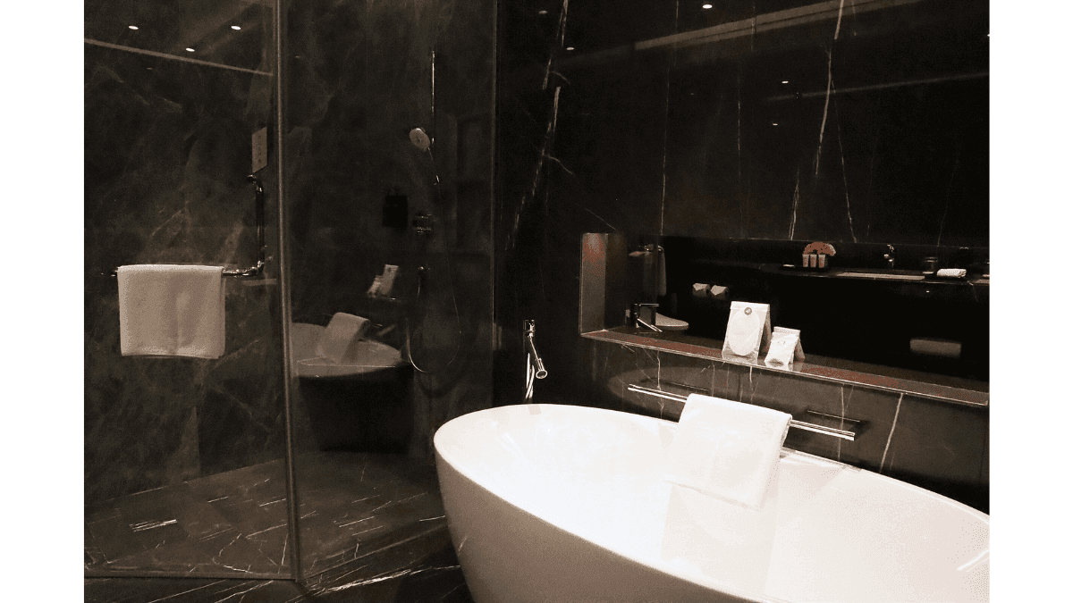 Bathroom of Premier Super King Room in Sunway Hotel Seberang Jaya