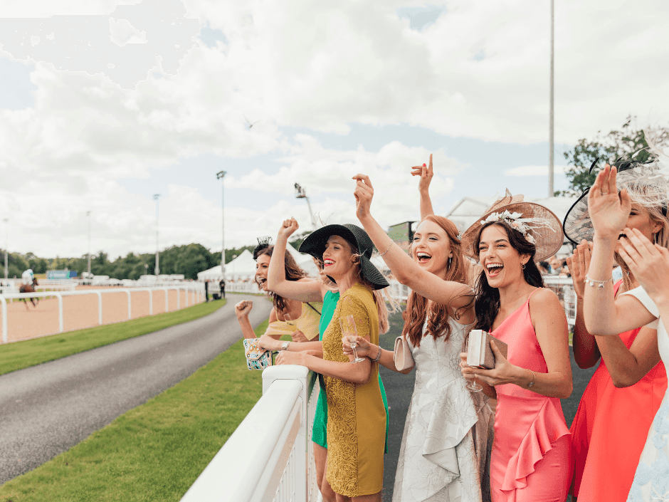 Women cheering at Australian Turf Club Races near Mercure Sydney Parramatta
